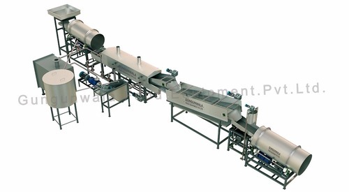 Fully Automatic Pellet Frying Line with Diesel Heat Exchange